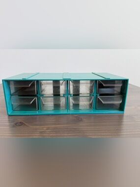 Vintage 8 drawer plastic organizer